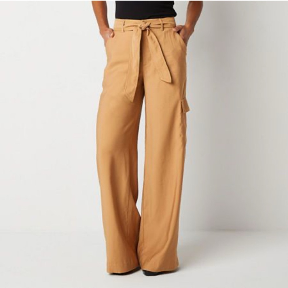 Worthington Camel Wide-Leg Pants